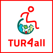Logo de la aplicación TUR4all, Apple Market y Google Play
